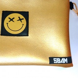 Sbam XX Smile Pochette Gold Ecopelle