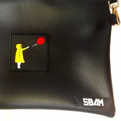 Sbam Balloon It Pochette Black Ecopelle