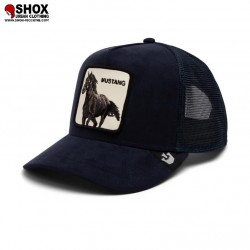 Mustang Micro Velvet Edition Navy Trucker