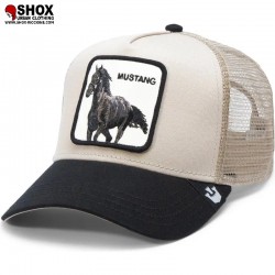 Mustang Beige/Black Trucker