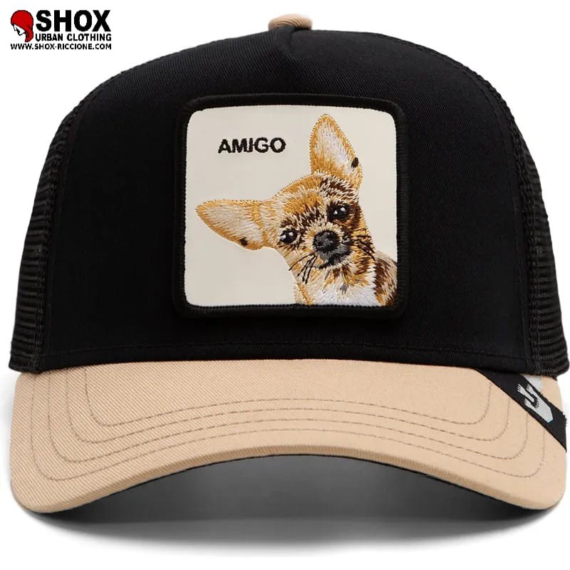 Amigo Chihuahua Black/Beige Trucker