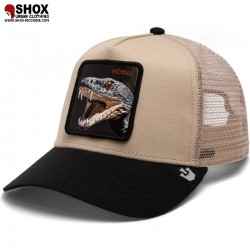 Vicious Snake Beige/Black Trucker