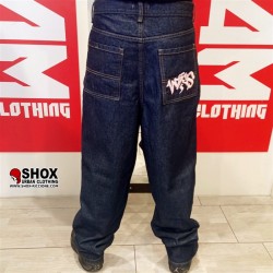 Sbam Tag Baggy Jeans Denim/Pink