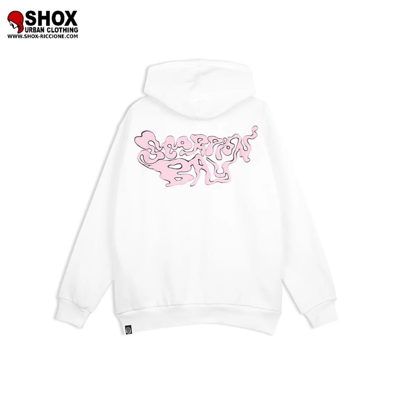 Smoking Bay White/Pink Hoodie