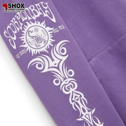 Scorpion Tribal Sun Purple/White Hoodie