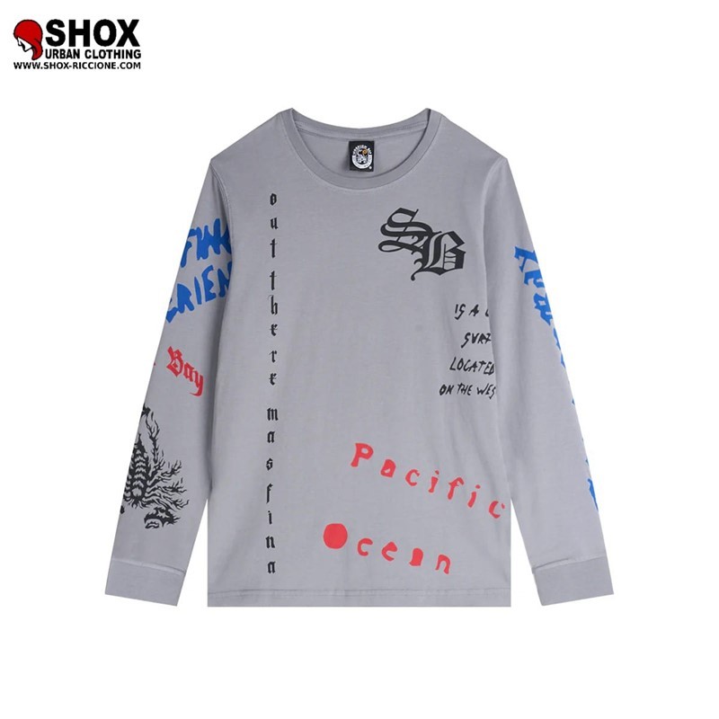 JUNIOR Long Sleeve Surf Grey