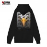 Ribs Eagle Black Hoodie