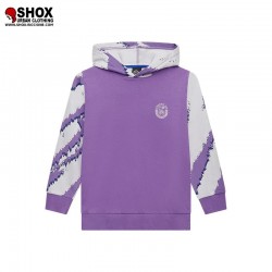 JUNIOR Psycho Scratch Hoodie Purple