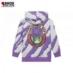 JUNIOR Psycho Scratch Hoodie Purple