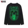 Ribs Crown Jacquard Sweater Black