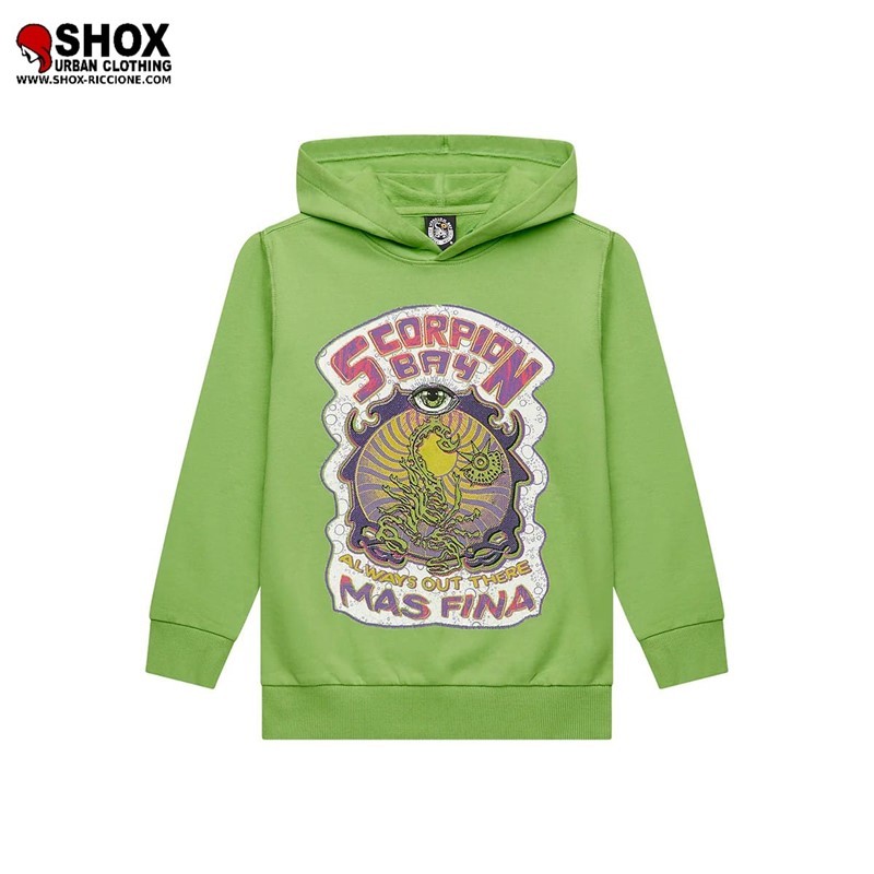 JUNIOR Psycho Bay Hoodie Neon Green