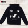 Junior Dino Chrome Black/White Hoodie