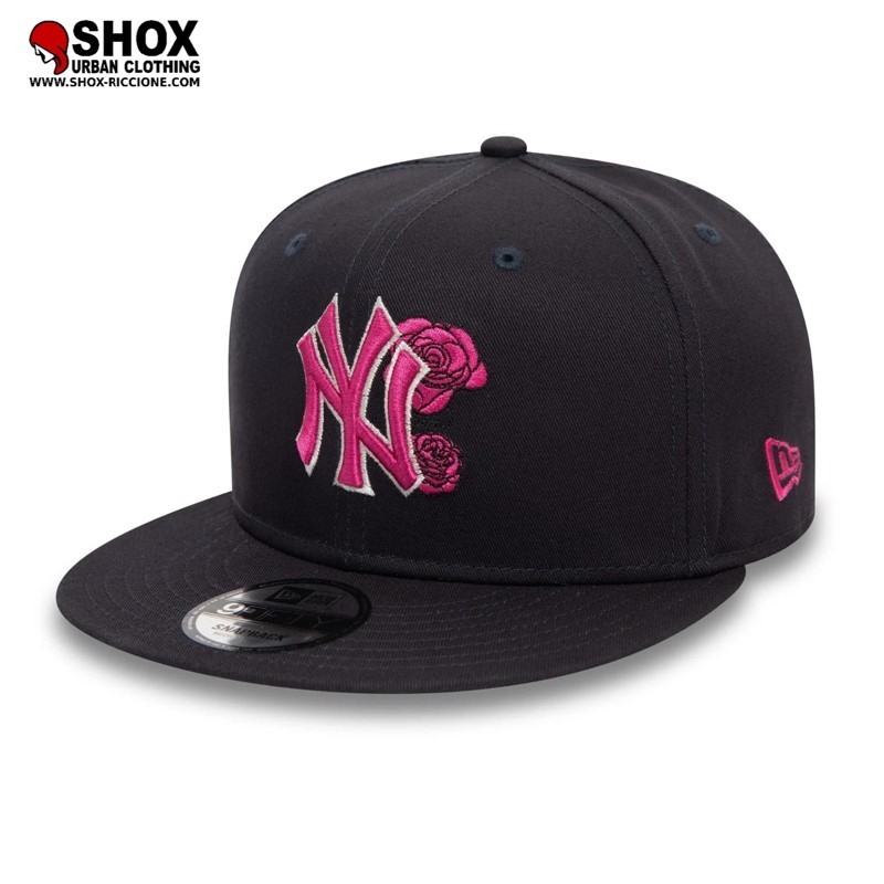 9Fifty MLB New York Yankees Flower Navy/Fuxia