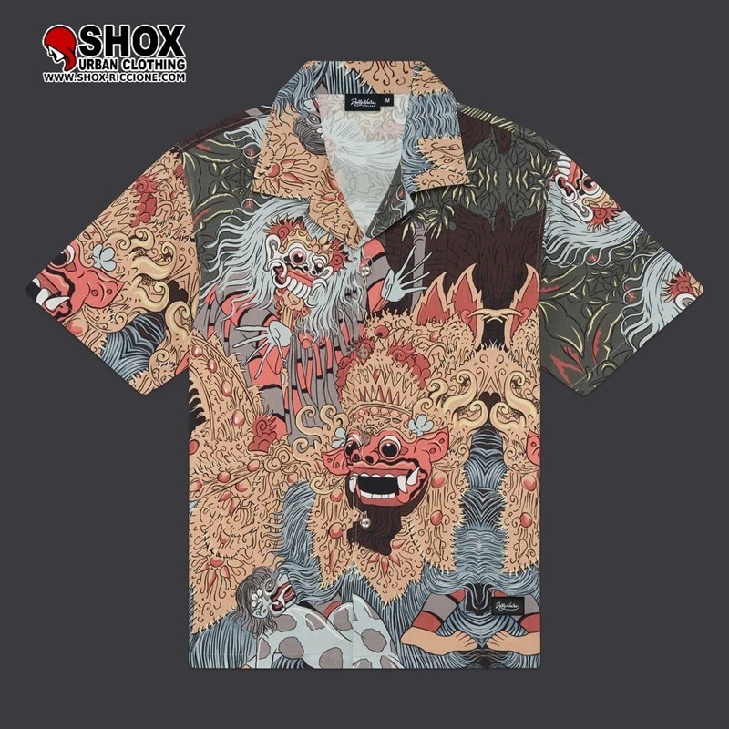 Barong and Rangda Bowling Shirt