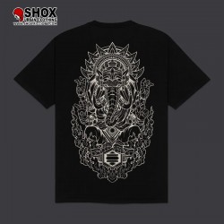 Ganesha Outline Tee Black