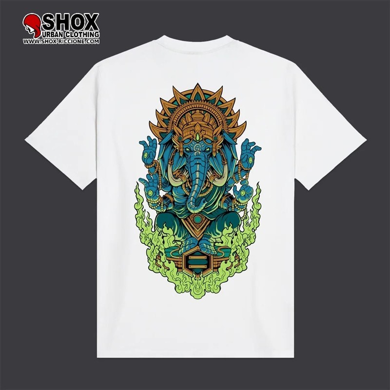 Ganesha Tee White