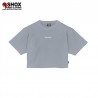 Ribs Woman Cropped Tee Ice Grey