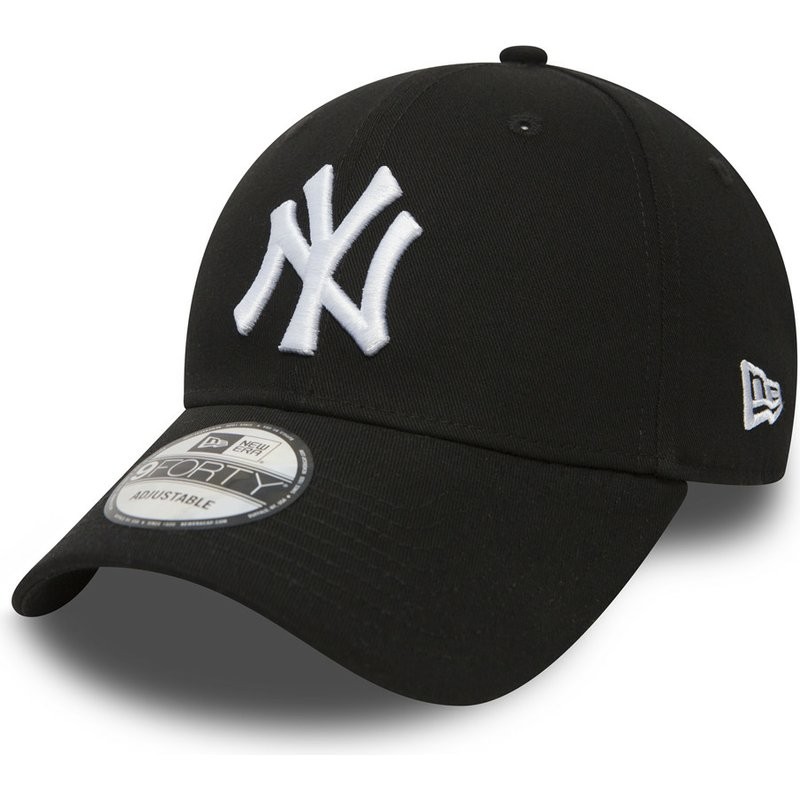 NY Black/white, New Era, ricamo centrale 3D e ricamo flag lato sx, regolabile