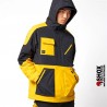 Anorak black yellow halfzip 7 pockets Dolly