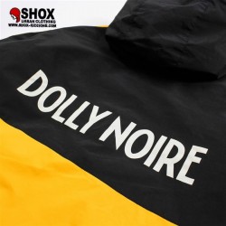 Anorak black yellow halfzip 7 pockets Dolly