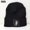 Beanie OFF Sbam Black/silver , patch nera ecopelle stampata + dietro etichetta sbam clothing, lavaggio 30°