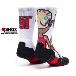 NBA Socks Worm Bianco