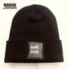 Beanie Game Over reflective black Sbam