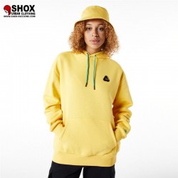 Patch Oversize Yellow Hoodie