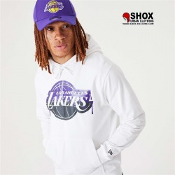 Lakers NBA Drip White Hoodie