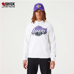 Lakers NBA Drip White Hoodie