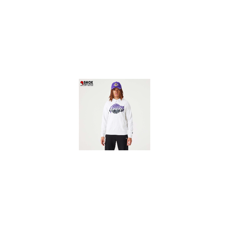 Lakers NBA Drip White Hoodie