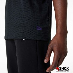 NBA Lakers Oversize Mesh Black Tee