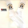 Jesus Is My Bro white Socks, calza con immagine Jesus