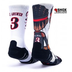 NBA Socks The Answer White