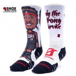 NBA Socks The Answer White