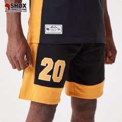 New Era Block 20 Black/darkyellow Short