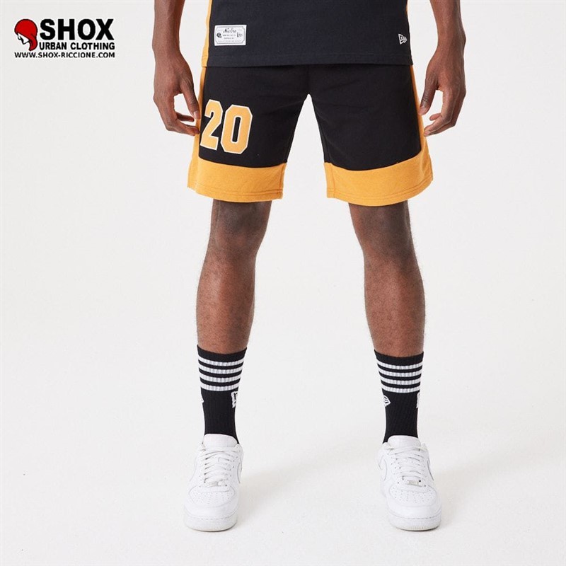 New Era Block 20 Black/darkyellow Short