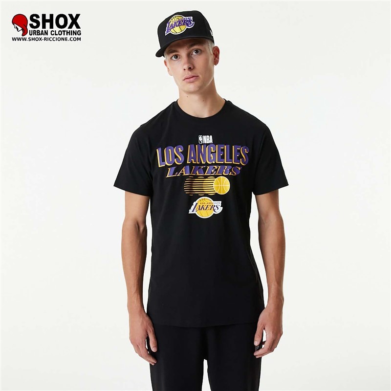 NBA Lakers Team Graphics Black Tee