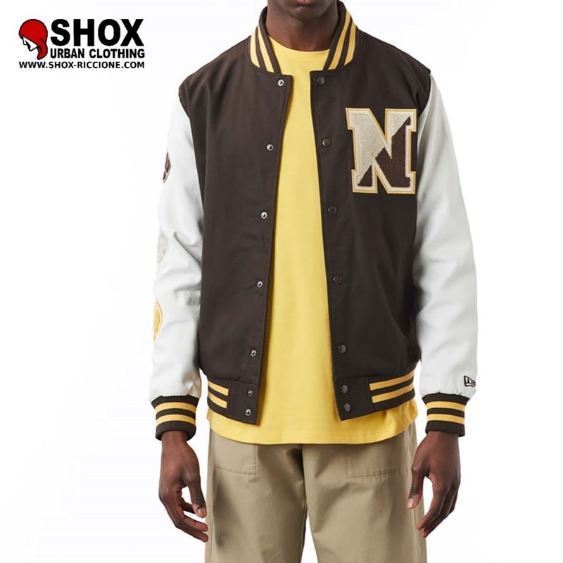 Varsity Jacket Brown Patch