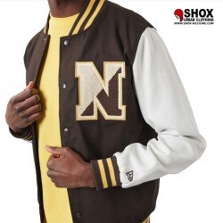 Varsity Jacket Brown Patch