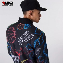 Bomber NBA All Over Neon Print Team