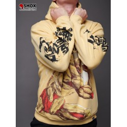 Attack On Titan Armored Beige Hoodie