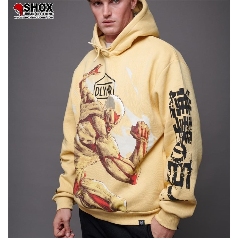 Attack On Titan Armored Beige Hoodie