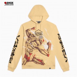 Attack On Titan Armored Beige Hoodie