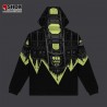 BENCH Duomo Over Hoodie Black/Lime