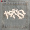 Sbam Tag Baggy Jeans Light Denim/White