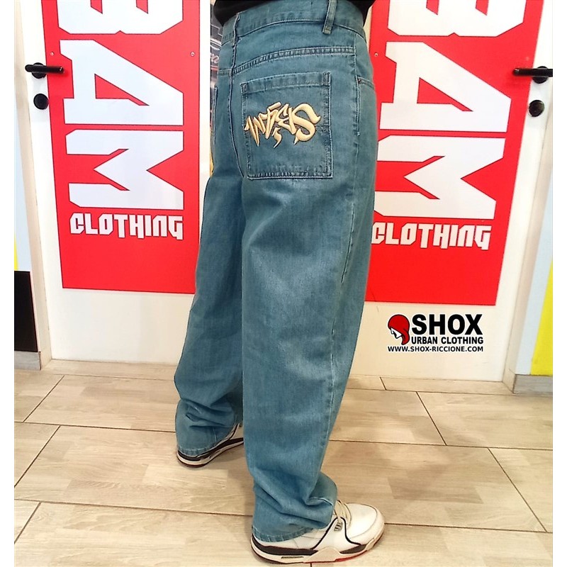 Sbam Tag Baggy Jeans Denim/Sand